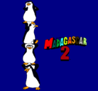 Dibujo Madagascar 2 Pingüinos pintado por gustavo
