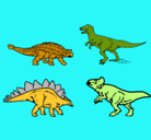 Dibujo Dinosaurios de tierra pintado por PEDRO