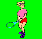 Dibujo Chica tenista pintado por CHICATENISTA
