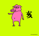 Dibujo Cerdo  pintado por felipe