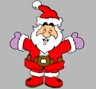 Dibujo Papa Noel feliz pintado por luceroperedovillarreal