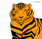 Dibujo Tigre pintado por jeancarlomontoyacastro