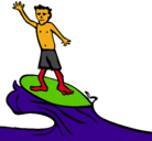 Dibujo Surfista pintado por sebastian