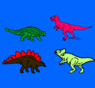 Dibujo Dinosaurios de tierra pintado por wicho