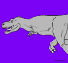 Dibujo Tiranosaurio rex pintado por jeremy
