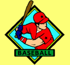 Dibujo Logo de béisbol pintado por hermosa