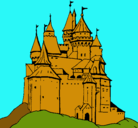 Dibujo Castillo medieval pintado por estefania
