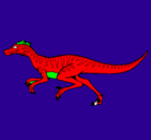 Dibujo Velociraptor pintado por jenni