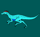 Dibujo Velociraptor pintado por aguilaroja