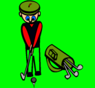 Dibujo Jugador de golf II pintado por alexia
