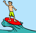 Dibujo Surfista pintado por erik