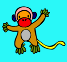 Dibujo Mono pintado por carlota