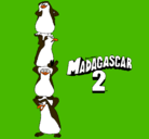 Dibujo Madagascar 2 Pingüinos pintado por toto