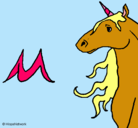 Dibujo Unicornio pintado por gisselle