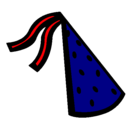 Dibujo Sombrero de cumpleaños pintado por sewal