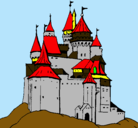 Dibujo Castillo medieval pintado por ruben