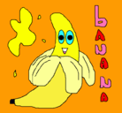 Dibujo Banana pintado por Yara