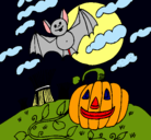 Dibujo Paisaje de Halloween pintado por dlian