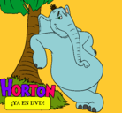 Dibujo Horton pintado por luciana