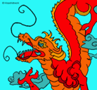 Dibujo Dragón japonés pintado por stefangio