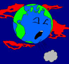 Dibujo Tierra enferma pintado por Beba