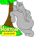 Dibujo Horton pintado por LEAA