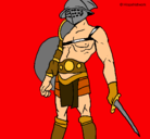 Dibujo Gladiador pintado por mgll