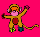 Dibujo Mono pintado por antonellita