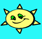 Dibujo Sol sonriente pintado por saxcaret