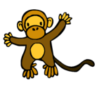 Dibujo Mono pintado por felipe