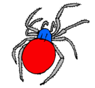 Dibujo Araña venenosa pintado por DANI