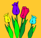 Dibujo Tulipanes pintado por G*R*R*