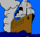 Dibujo Barco de vapor pintado por eulices