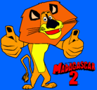 Dibujo Madagascar 2 Alex pintado por PAPUCHO