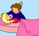 Dibujo La princesa durmiente y el príncipe pintado por Anita