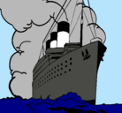 Dibujo Barco de vapor pintado por GABY