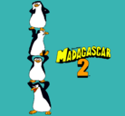 Dibujo Madagascar 2 Pingüinos pintado por julian