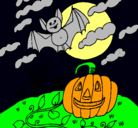 Dibujo Paisaje de Halloween pintado por yesenia