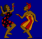 Dibujo Mujeres bailando pintado por mariajose