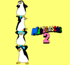 Dibujo Madagascar 2 Pingüinos pintado por Marlene7aos