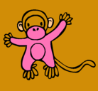 Dibujo Mono pintado por hannia