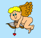 Dibujo Cupido pintado por MARISOL