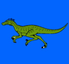 Dibujo Velociraptor pintado por Ismael