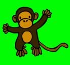 Dibujo Mono pintado por Lunatica
