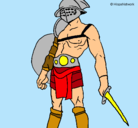Dibujo Gladiador pintado por ivetaires
