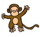 Dibujo Mono pintado por francisco