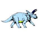 Dibujo Triceratops pintado por Kmi