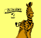 Dibujo Madagascar 2 Marty pintado por fhgdcdfduhcchhcg