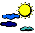 Dibujo Sol y nubes 2 pintado por yoyelsol