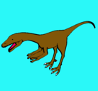 Dibujo Velociraptor II pintado por alondra